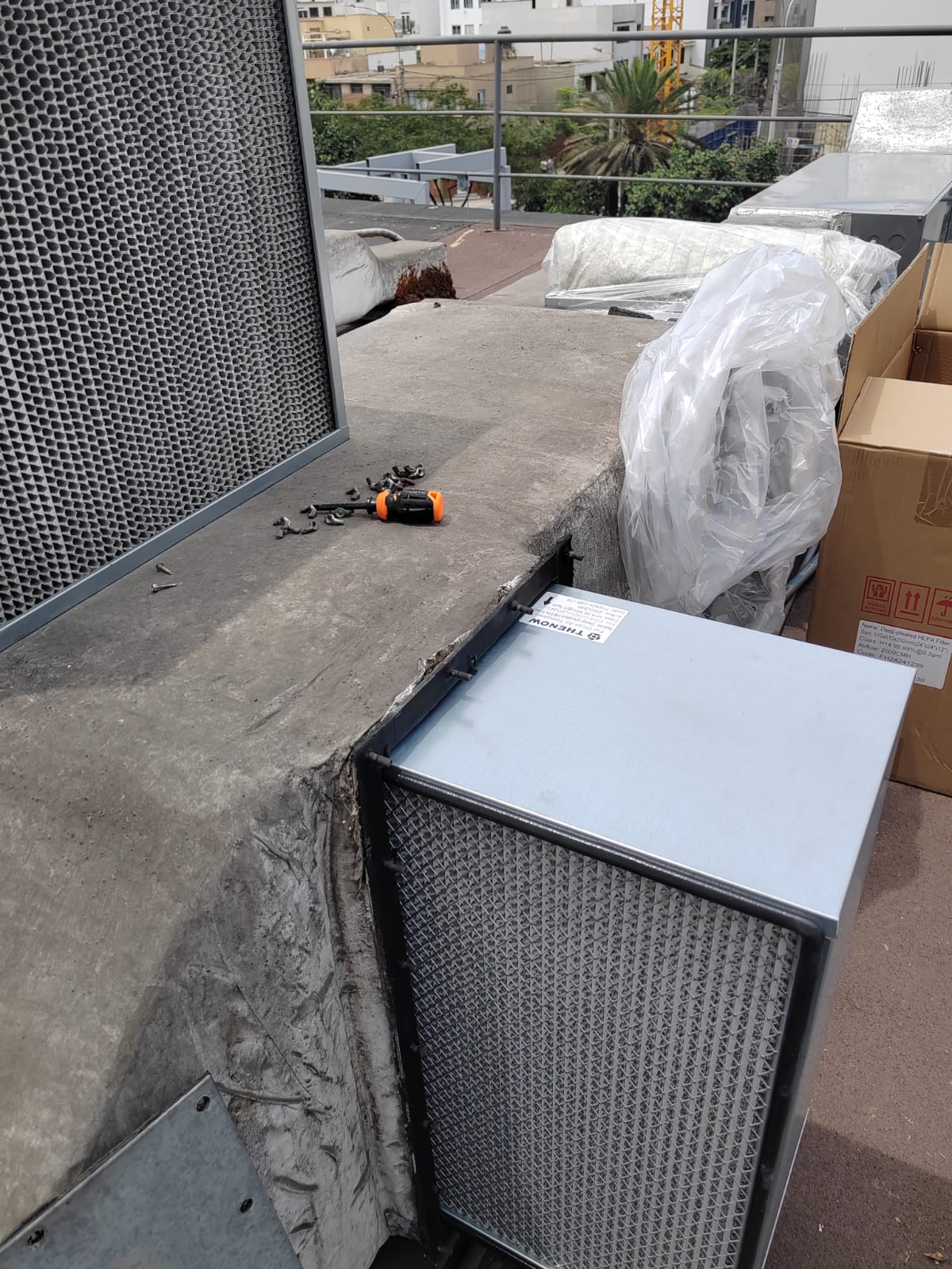 Suministro e instalación de filtro hepa a 98%